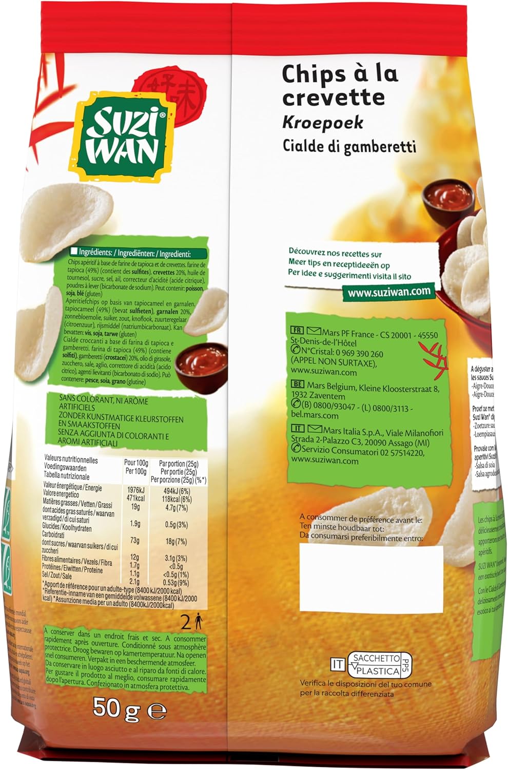 SUZI WAN Chips a la Crevette 50g
