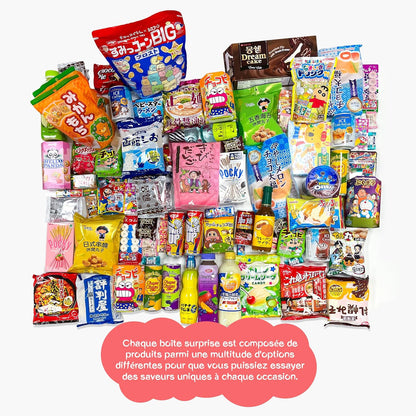 JAPON MARKET - JapanBox Premium: Dagashi - Box Bonbon Japonais - Coffret Japon Avec 20 U. Bonbon Japonais, Snack, Ramen, Chocolat, Biscuits ShinChan Et Boisson - Pack Idéal Cadeau Japonais Original