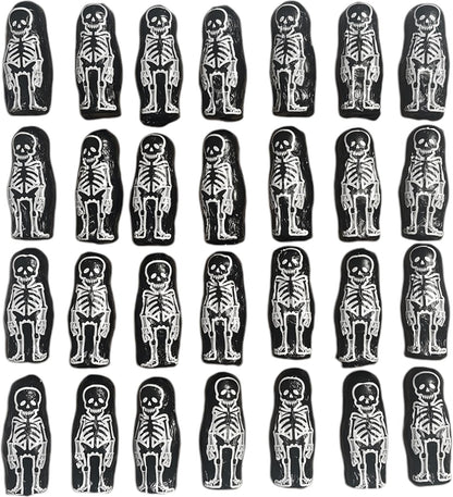 Halloween Decoration Interieur, 30 Squelettes en Chocolat, 210g en emballage individuel
