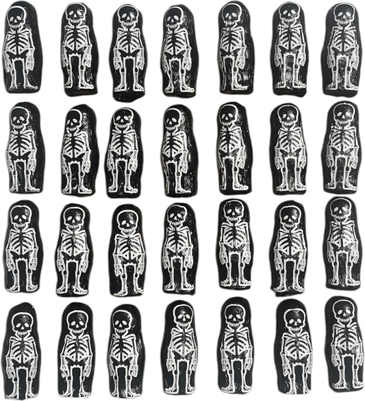 Halloween Decoration Interieur, 30 Squelettes en Chocolat, 210g en emballage individuel