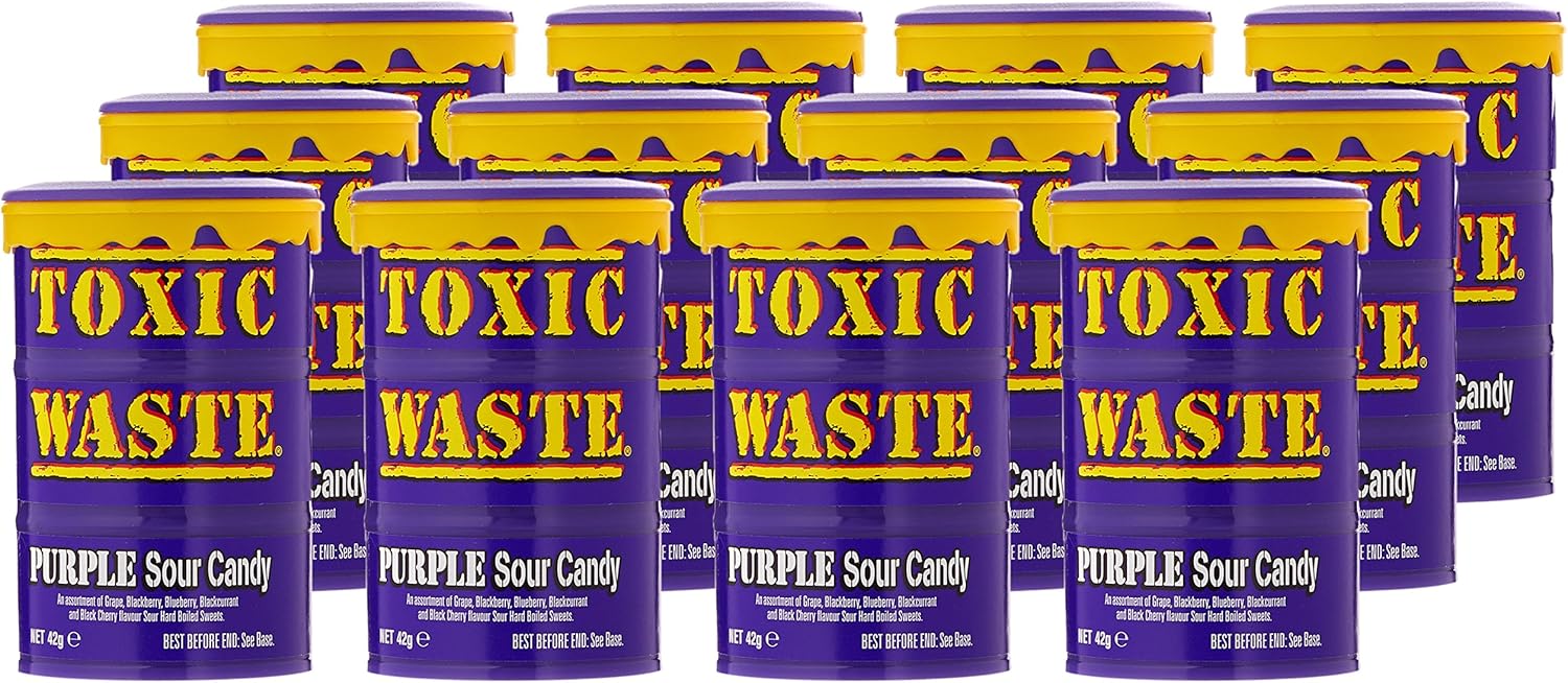 Toxic Waste Purple Sour Candy 12 x 42 g