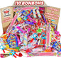 Mega Box 110 friandises remplies de pinata sans allergène, friandises et bonbons – Parfait pour les anniversaires, fêtes, Noël, Halloween. Sans gluten et sans lait. Comprend des langues de fraise.