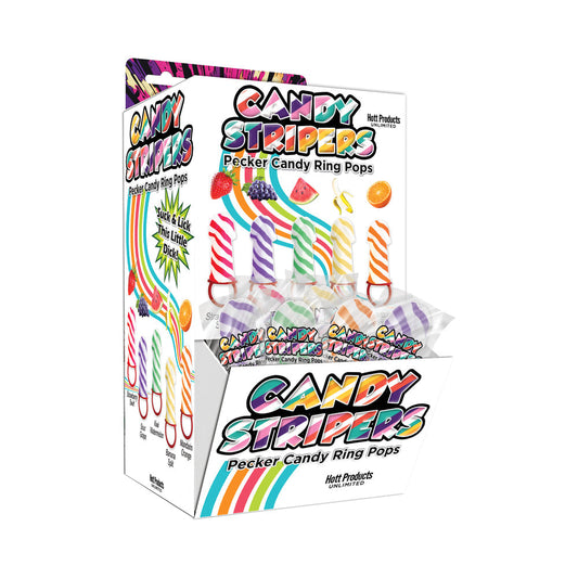 Candy Stripers Pecker Candy Ring Pop 144Pcs - America