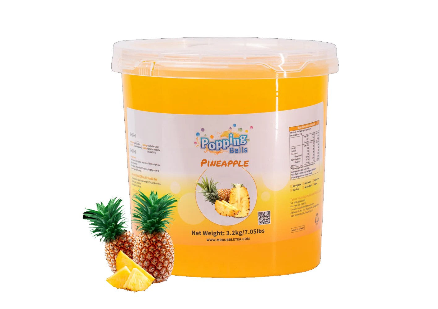 Pineapple Bursting Boba - Popping Boba® | Popping Boba - Canada